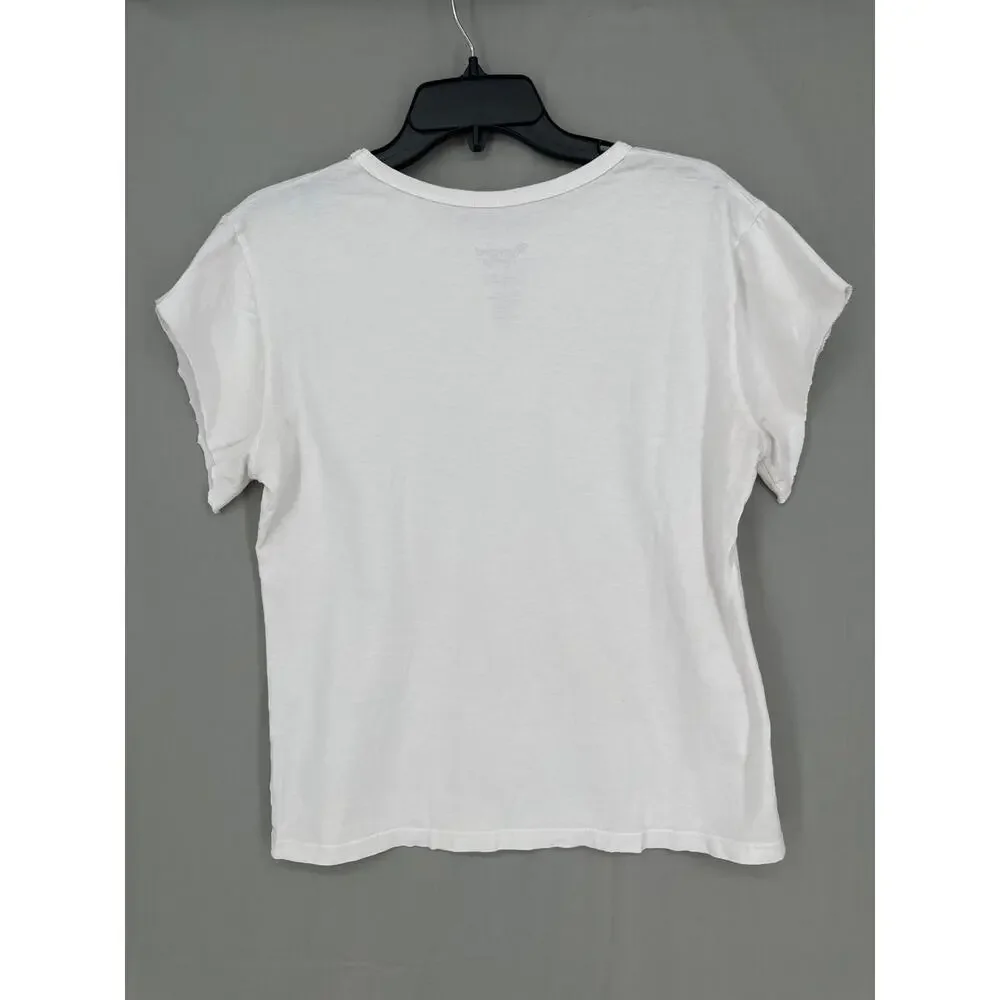 Journey Shirt Womens XS White Graphic Tee Band Music Colorful 80s Houston - Picture 3 of 8